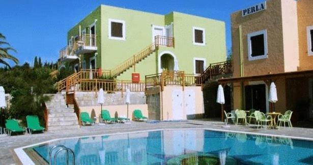Perla Apartments アギア・ペラギア エクステリア 写真